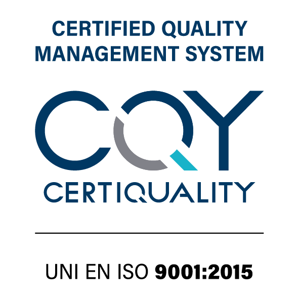 Certified quality management system UNI EN ISO 9001:2015